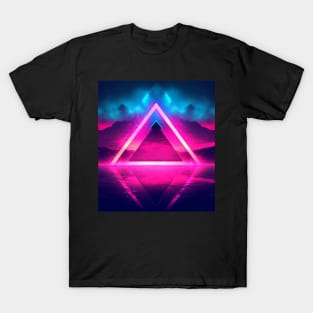 Vaporwave Triangle Chillwave Neon T-Shirt